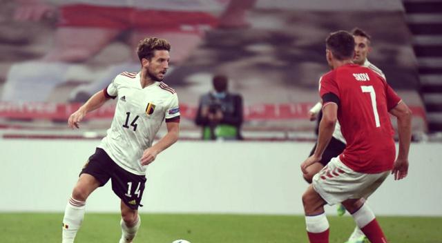 比利时队在欧国联比赛中打进两球 比利时队在欧国联比赛中打进两球